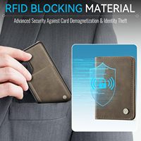 Casing Dompet Lantu Kompatibel Magsafe Samsung Galaxy S25 Edge dengan Tempat Kartu Magnetik, Pemblokir RFID, dan Penyangga Lepas Pasang