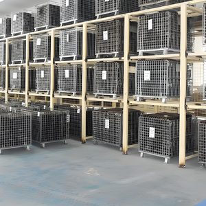 Boîte de fer entrepôt filet de fer volaille logistique camion <span class=keywords><strong>cage</strong></span> de stockage entrepôt pliant fil <span class=keywords><strong>cage</strong></span> intérieur stockage camion rack - Product Image 4