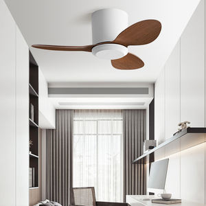 高级25英寸电动酒店使用3叶片ABS吊扇遥控现代设计超静音BLDC电机 - Product Image 3