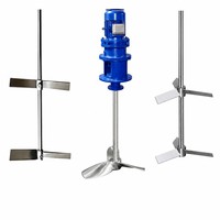 Agitateur à moteur à engrenages de 2,2 kW à 30 kW pour bassin d'aération, agitateur à hélice
