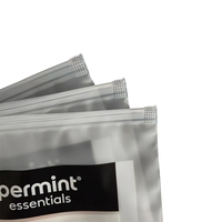 Vente en gros de sac en plastique à glissière étanche avec logo personnalisé sac d'emballage de sous-vêtements à fermeture éclair auto-scellant pour vêtements