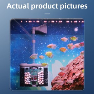 수족관 액세서리용 소형 올인원 기계 어항 필터 산소 증가 박테리아 배양 내장 3 대 1 - Product Image 4