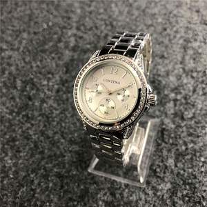 Reloj de lujo para mujer con logotipo personalizado, zirconia, oro rosa, moissanita, esmerilado, elegante. - Product Image 3