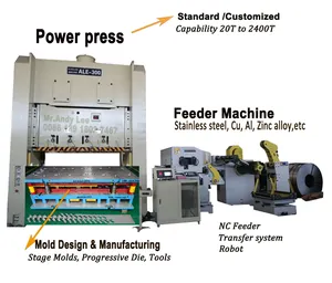 Power press 800T whole line with feeder machine and molds for sale