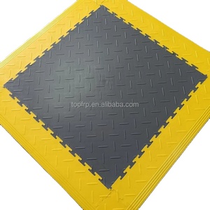 Carreau de sol en plastique à emboîtement en PVC carrelage d'entrepôt robuste, sol de garage - Product Image 1