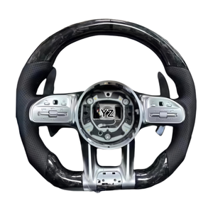 Volante LED de Fibra de Carbono Personalizado YZ para <span class=keywords><strong>Mercedes</strong></span>-Benz W205 W222 R231 GLA45 E63 S SL550 C63 E63S S55 E55 SLS W205 W213 R230 - Product Image 4