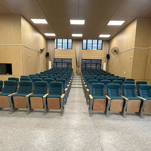 Vente en gros de sièges d'auditorium de théâtre empilables bon marché en métal chaises de rangée de salle de conférence chaises d'église - Product Image 6