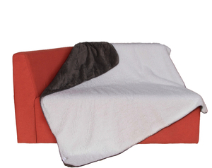 Naturelife Sherpa polar ligero Reversible y 100% poliéster Fluffy Pet Manta - Product Image 1