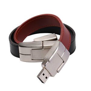 Promozione Logo personalizzato Cle Usb flashdrive braccialetto in pelle Pendrive bracciale usb chiavetta portaoggetti originale - Product Image 2