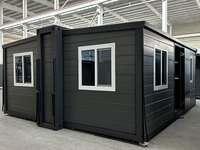 Maisons conteneurs de luxe extensibles 20/40 pieds en panneaux sandwich, préfabriquées et pliables, solutions de logement modernes 2/3 chambres, maison portable