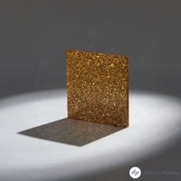 Feuille acrylique personnalisée de 3 mm avec paillettes
