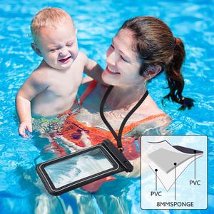 कारखाने हॉट-सेलिंग कस्टम लोगो वाटरप्रूफ फोन पाउच ipx8 फ्लोटेबल वाटरप्रूफ बैग सभी स्मार्टफोन के साथ संगत - Product Image 4