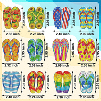 12 pièces bricolage 5d perceuse complète diamant peinture porte-clés Kit tongs porte-clés enfants porte-clés ensemble diamant Art cadeaux porte-clés