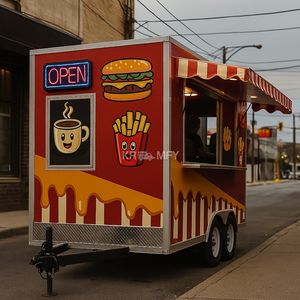 Carreta Móvil con Techo Cuadrado Estándar de EE. UU. para Café, Panadería, Comida, Helados y Otros Servicios - Product Image 2