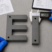 Lamelles d'acier au silicium assemblées en noyaux EI empilés OEM pour enroulement direct de transformateur