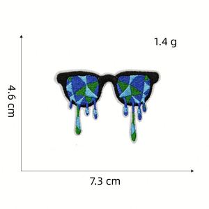 Blue Series Embroidery Patch Cloth Sticker Graffiti Decoration with Hot Melt Adhesive for Hat <b>Computer</b> <b>Accessory</b> - Product Image 4