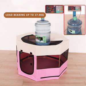 2025 nuovo cane pieghevole portatile eco-friendly per tutte le stagioni tenda lavabile in tessuto Oxford borsa per il trasporto a modello solido box quadrato per animali domestici - Product Image 2