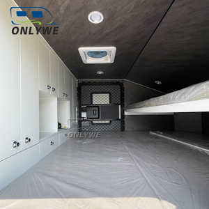 ONLYWE Hybride <span class=keywords><strong>Petit</strong></span> Camping-car Caravane Remorques Camping Rv Camping-car Van Tout-terrain Remorque de Voyage avec DOT - Product Image 5