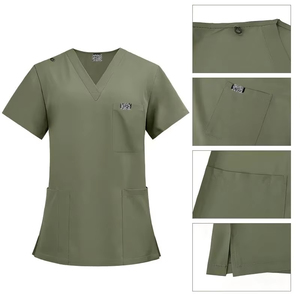 Nuevo Estilo de Uniformes Quirúrgicos para Hospitales y Salones de Belleza, Conjuntos Unisex con Estampado OEM, Transpirables y Holgados - Product Image 1