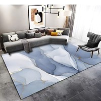 Tapis de sol écologique antidérapant et résistant aux taches pour entrée, usage domestique, tapis en velours cristal imprimé pour salon