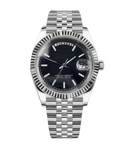 S Luxury Weekly Diary <strong>Watch</strong> Rose Gold Dual Calendar Full Gold Inlaid Diamond 36/39mmmm Roman Fashion - Product Image 5