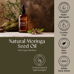 ETRUN ALISA Huile <span class=keywords><strong>de</strong></span> <span class=keywords><strong>Moringa</strong></span> 100% pure naturelle et biologique Marque privée Huile <span class=keywords><strong>de</strong></span> support nourrissante pour cheveux, visage et cuir chevelu à partir <span class=keywords><strong>de</strong></span> graines - Product Image 2