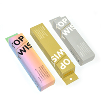 Petites boîtes d'emballage personnalisées de boîte de carton pliante jaune Gary rose pour l'emballage cosmétique de médecine
