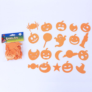 Pegatinas de espuma brillante para Halloween, pegatinas autoadhesivas de <span class=keywords><strong>calabaza</strong></span> de espuma <span class=keywords><strong>EVA</strong></span>, purpurina 3D DIY para decoraciones infantiles - Product Image 4
