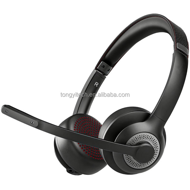 High Quality 3.5mm/USB Interface Adjustable Wired Over Ear Gaming Headphone with Microphone ENC for Office Call Center Use