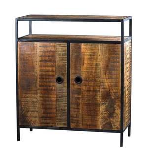 Personnalisé solide Antique chinois Vintage en bois armoire maison salon rustique sculpture récupéré bois métal classique meubles - Product Image 1