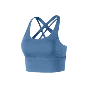 Nueva moda Cool Smart transpirable elástico gimnasio sujetador alto impacto mujeres poliéster Spandex Sujetador deportivo hecho en Bangladesh al por mayor - Product Image 2