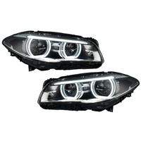 Untuk BMW Seri 5 F10 F11 F18 2011-2017 Facelift Upgrade Angel Eyes LED DRL Proyektor Lampu Depan LED Headlight Assembly