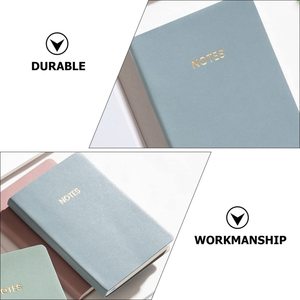 Cuadernos Personalizados con Logotipo Dorado A6, Cubierta Suave de Cuero PU, Páginas Rayadas y Punteadas, Libretas Portátiles - Product Image 3