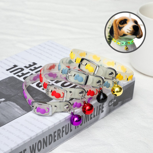 <span class=keywords><strong>Collar</strong></span> luminoso de silicona para gato, <span class=keywords><strong>Collar</strong></span> fluorescente con campana para gato - Product Image 1