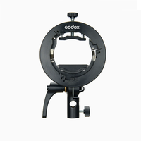 Support pliable de type S pour boîte à lumière souple, compatible avec les flashs de studio Bowens, ensemble de boîtes à lumière souple noires S2 pour Godox