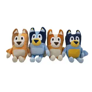 28cm Blueys y Bingo juguetes de peluche Set Bandit Soft Toys Chilli Heeler cachorro familia animales de peluche
