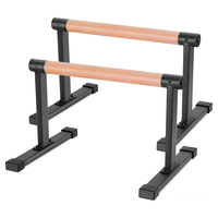 Barres de pompes portables et pliables XLAN à usage commercial avec poignées en bois – Ensemble de barres parallèles pour gym