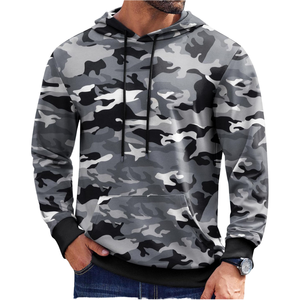 Ropa para Hombre, Nueva Llegada, Sudadera con Capucha Estampada y Forrada, Corte Regular, 100% Algodón, Color Liso, Invierno - Product Image 1