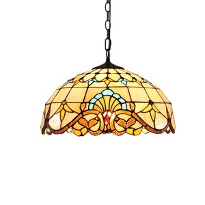 40CM estilo europeo clásico barroco Retro creativo Tiffany's vitral restaurante Bar Club dormitorio lámpara colgante decorativa - Product Image 1