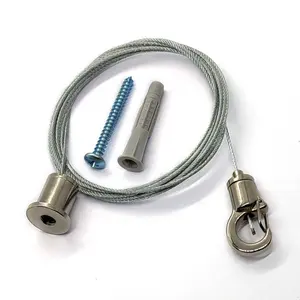 Fixed Screw Hanging Wire Fitting For Steel Cable Do-it-yourself Suspension Kit Oendant Light