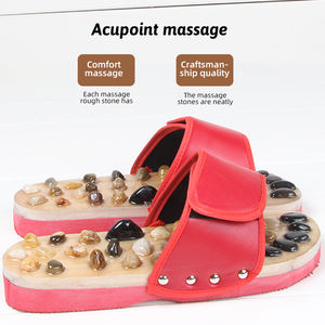 Pantoufles de massage des pieds Shiatsu pour soins de santé d'acupuncture avec réflexologie naturelle et <span class=keywords><strong>naturopathie</strong></span> ZL Brand Model Z597R 35-43cm - Product Image 2