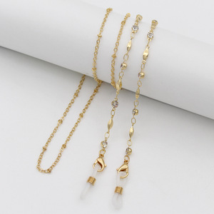 <strong>Fashionable</strong> Women's Portable Sunglasses Strap Cross-Border <strong>Glasses</strong> Chain Unique Colorful Beads Anti-Lost Feature Chance K061 - Product Image 3