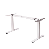 Bureau assis-debout électrique moderne à double moteur, ergonomique, réglable en hauteur, bureau de bureau intelligent à levage, construction en acier