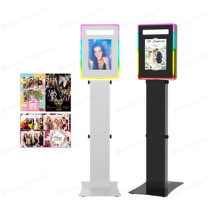 2023 New Salsa hình bầu dục vuông faceplate Photo Booth gian hàng kiosk photobooth vỏ 10.2 10.5 10.9 11 12.9 inch iPad Photo Booth máy - Product Image 5