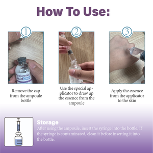 निजी लेबल Hyaluronic एसिड चेहरे का सीरम एम्पाउल सख्त करना त्वचा देखभाल के लिए सीरम - Product Image 5