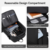 Tas Laptop Pria Anti Air Bahan Nylon 17-Inci dengan Logo Kustom, Cocok untuk Perjalanan Bisnis, Dapat Diperluas, dan untuk Liburan Santai
