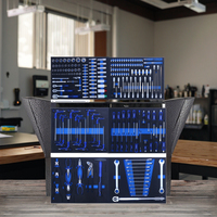 Ensembles d'outils CRV durables professionnels 245 pièces réparation automatique mécanique main matériel général personnalisable EVA plateau outil combinaison Kit