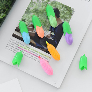 Regalo publicidad novedad papelería creativa nuevo diseño de verano hielo estilo crema de maíz resaltador con logotipo personalizado - Product Image 1