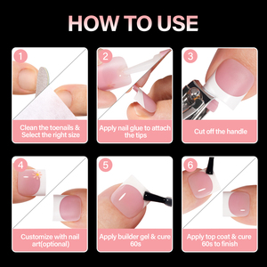 <span class=keywords><strong>Uñas</strong></span> Postizas Blancas con Punta Francesa - <span class=keywords><strong>Uñas</strong></span> Postizas Brillantes con Aspecto Natural, <span class=keywords><strong>Uñas</strong></span> Adhesivas de Calidad Profesional para Mujer - Product Image 6