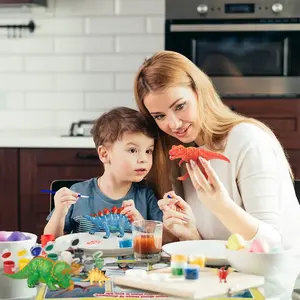 DIY çocuklar kalıp boyama ABS plastik çizim oyuncak seti dinozorlar böcekler ile deniz ve vahşi hayvanlar peri Unicorn eğitici oyuncak - Product Image 5